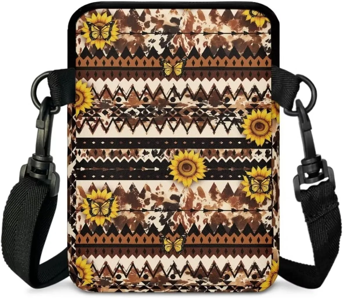 Small Crossbody Bags for Women Men, 2 Layer Messenger Sling Bag Waist Fanny Pack