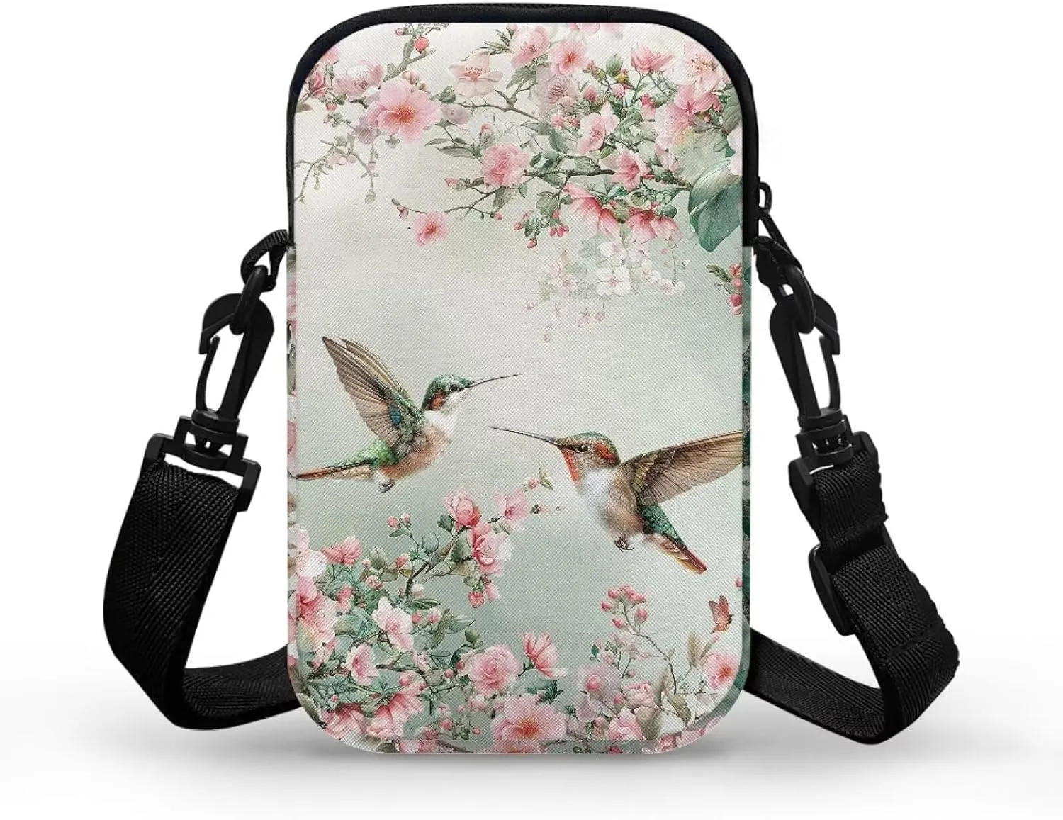 Small Messenger Bag for Women, 2 Layer Crossbody Bag with Adjustable Shoulder Strap