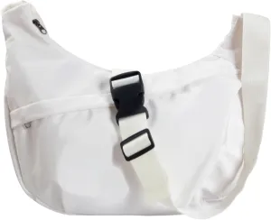 Small Sling Crossbody Bags for Women and Men, Crescent Crossbody with Adjustable Strap, 4 Zipper Pockets for Workout, Daily
