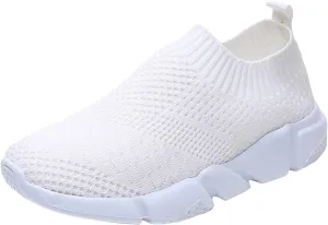 Sneakers for Women 2023 Running Wide Womens Non Slip Work Shoes Food Service Arch Support Casual Dress Shoes for Women Wide Width Womens White Fashion Sneakers High Top Slip On Sneakers Women Black