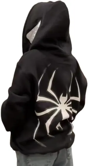Spider Hoodie Y2k Zip Up Hoodie Cute Graphic Streetwear Hoodies Jacket Full Zipper Emo Sweatshirt Grunge Clothes