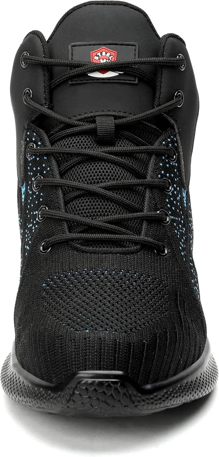 STEEL V's Men & Women Steel-Toe Work Shoes, Composite Toe, Lightweight, Breathable, Durable, Slip-Resistant, Arch Support, Oder Selector, Industrial Athlete, Zapatos de Seguridad para Hombres y Mujer