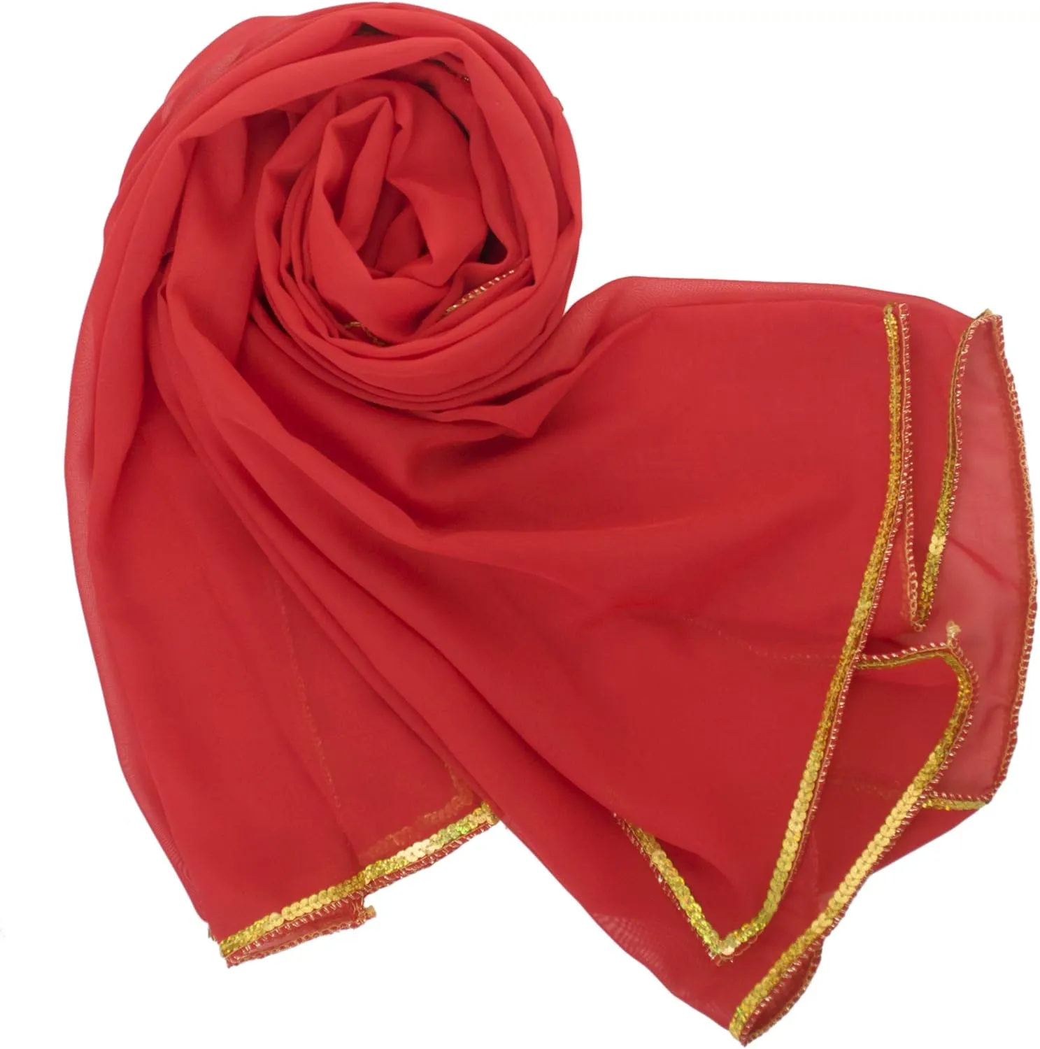 Stunning Handmade Chiffon Belly Dance Veil For Practice