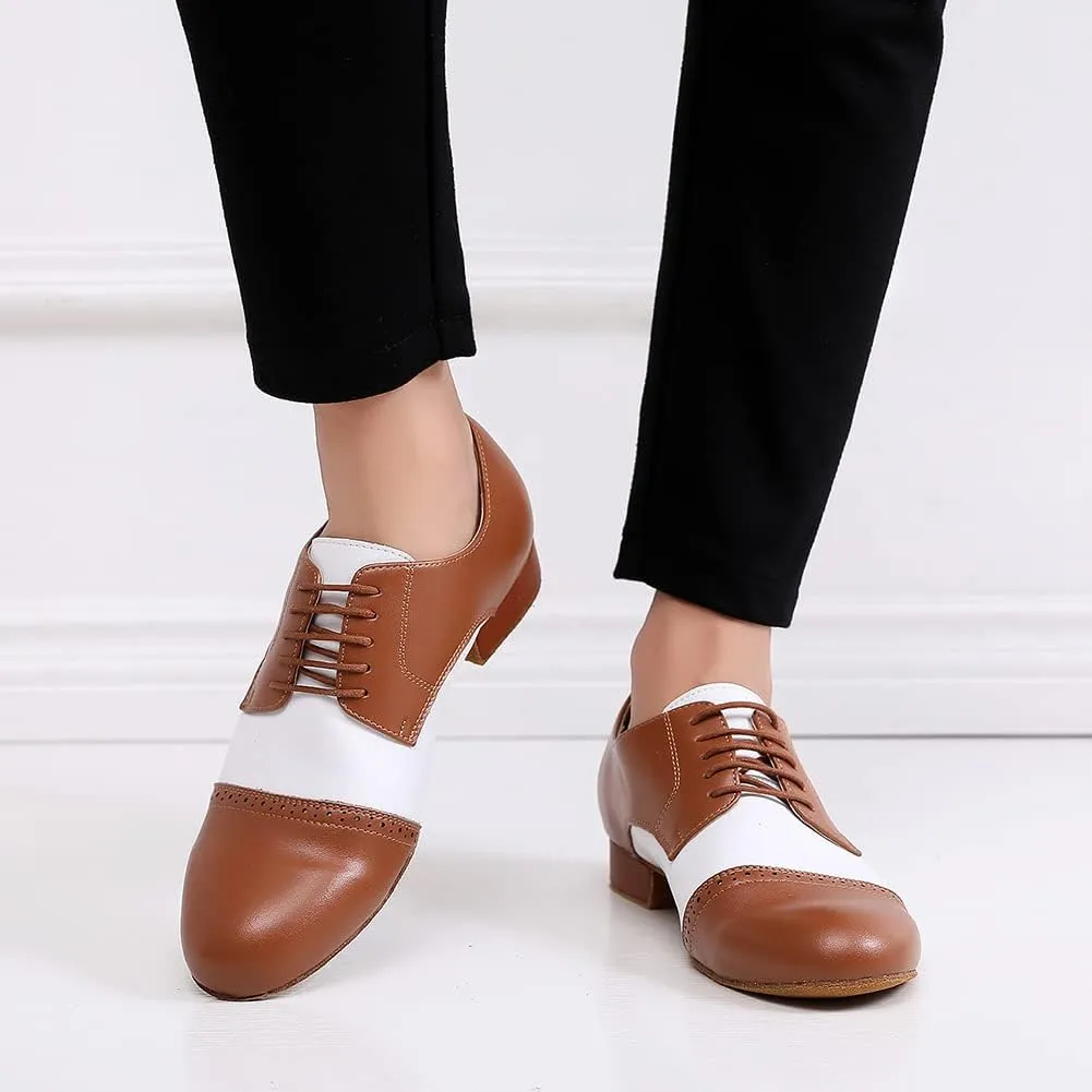SWDZM Latin Ballroom Mens Practice Dance Shoes Modern Salsa Dance Shoes for Men