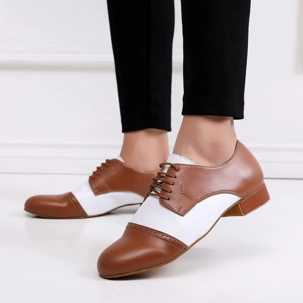 SWDZM Latin Ballroom Mens Practice Dance Shoes Modern Salsa Dance Shoes for Men