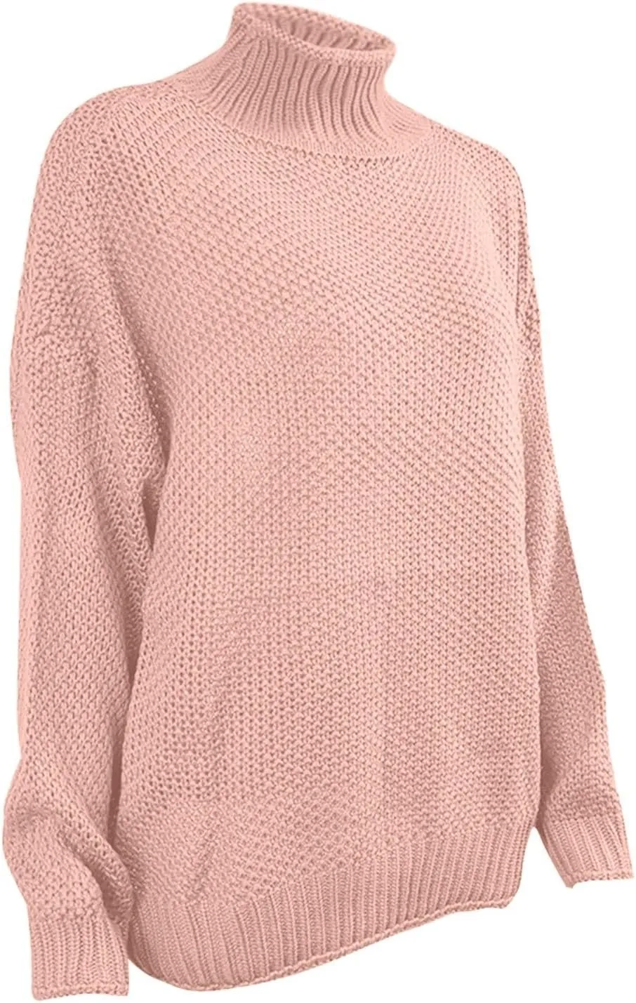 Sweaters for Women Turtleneck Fall Winter Chunky Knit Casual Oversized Batwing Sleeve Retro Trendy Pullover Top 2024