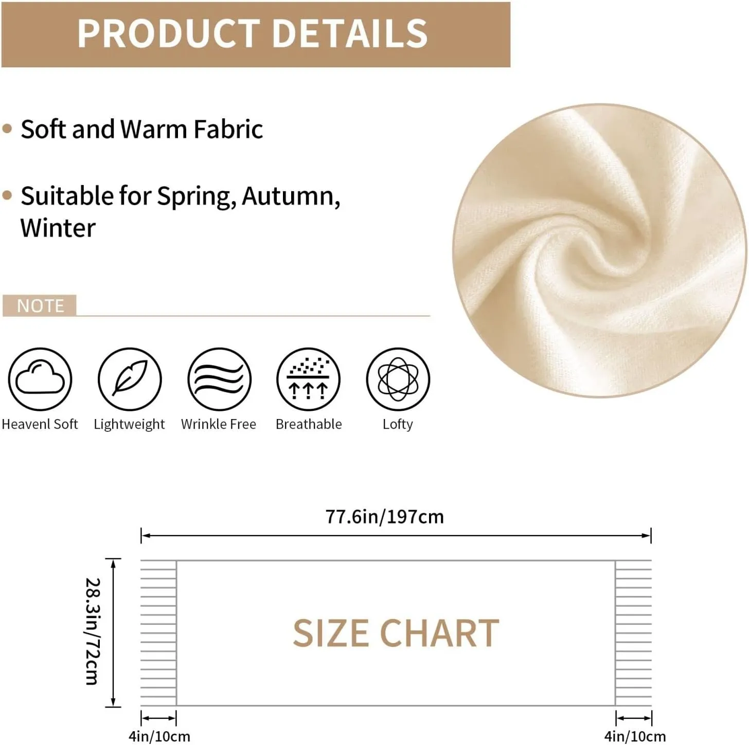 Tassel Pashmina Shawls and Wraps Scarf for Women Scarves Winter Large 77 X 28 Inch