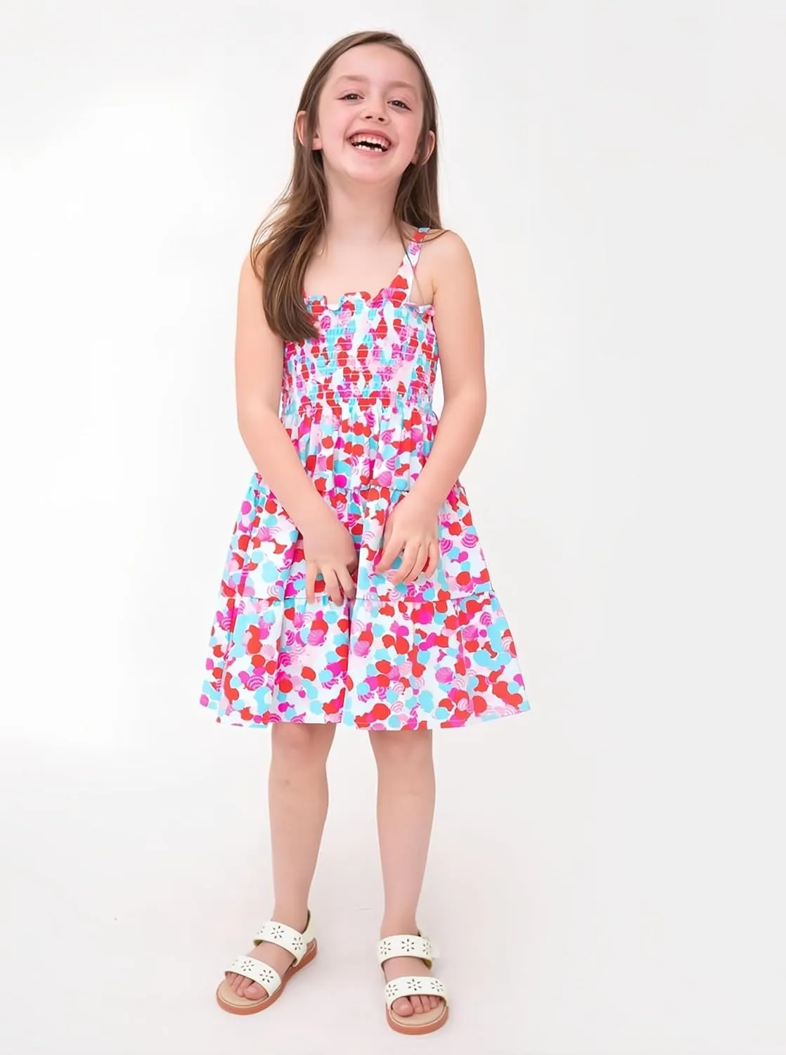 Toddler Girl Sandals - Flower Girl Dress Shoes Open Toe Little Kid Summer Flats