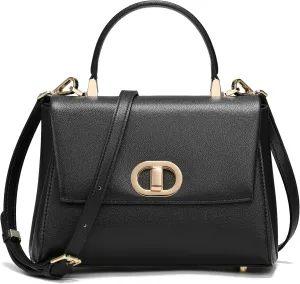 Top Handle Bag Leather Satchel Bags for Women Luxury Designer Business Crossbody Work Purse with Multiple Internal Pockets