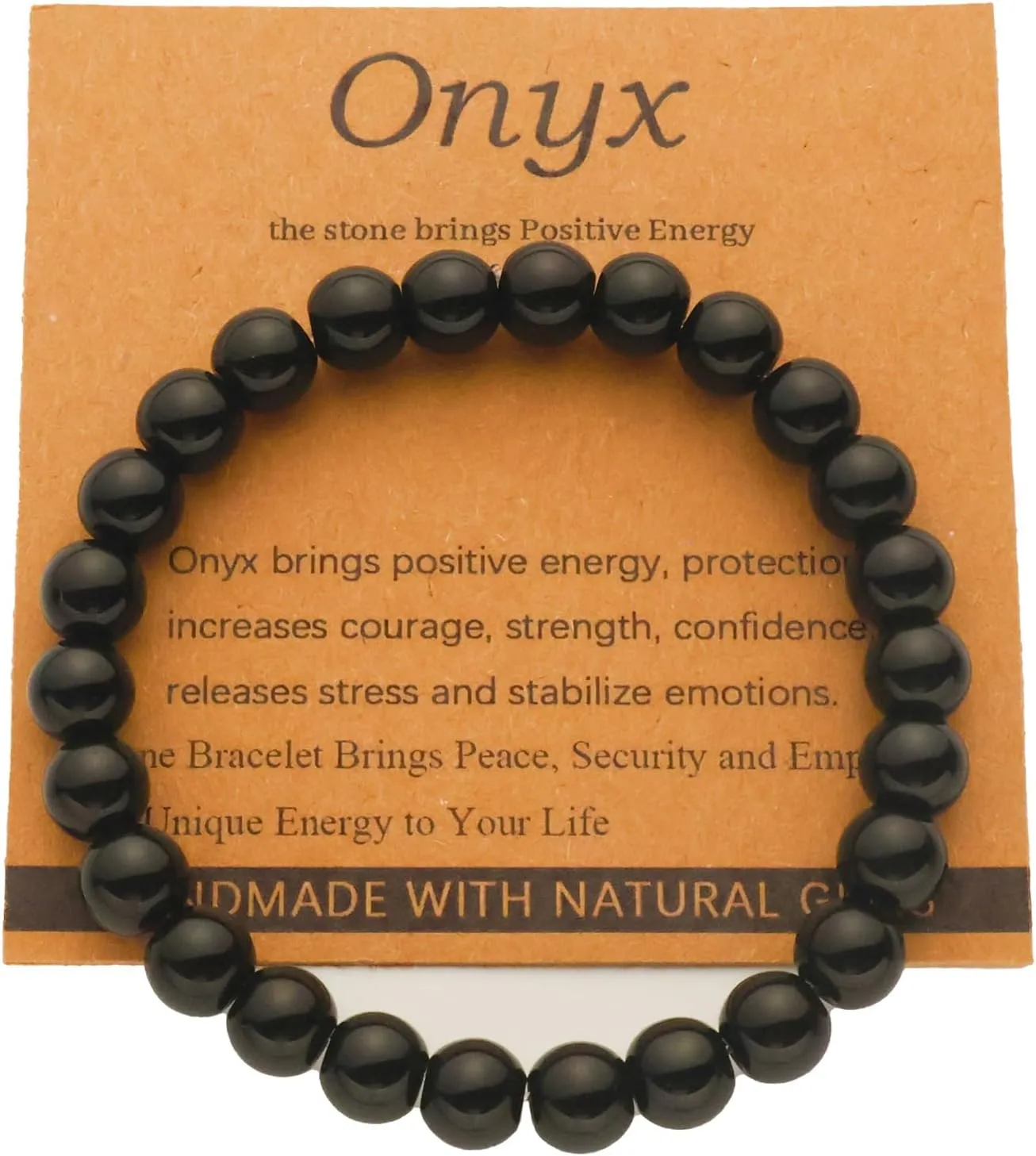 Tourmaline Bracelet for Women, Black Tourmaline Bracelet Men, Natural Stone Presents for Unisex Adult 4mm