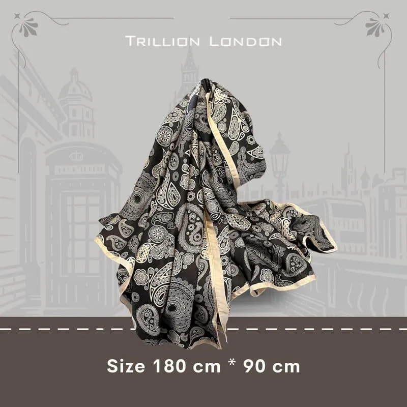 Trillion London Spring Collection | Designer Silk Scarf For Women | Lightweight Neck Scarves | Shawl Wraps for Women