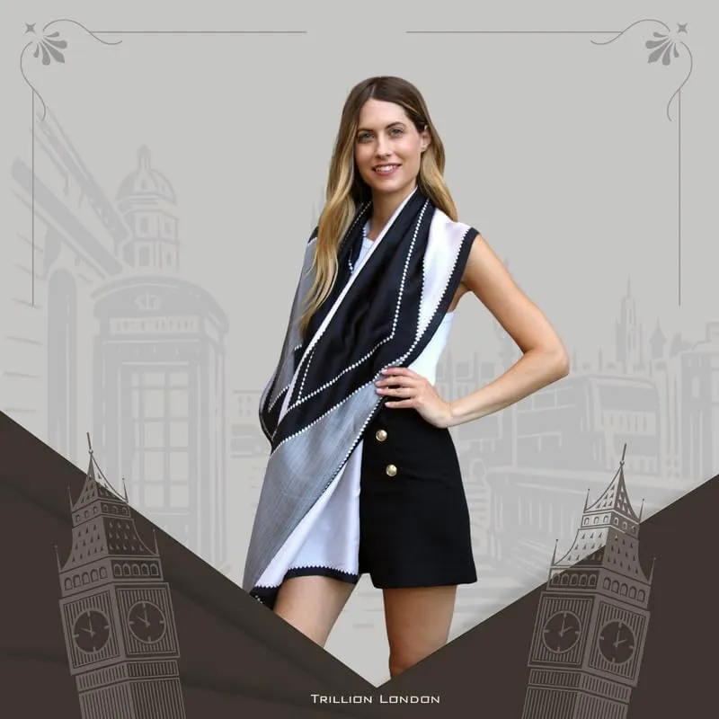 Trillion London Spring Collection | Designer Silk Scarf For Women | Lightweight Neck Scarves | Shawl Wraps for Women