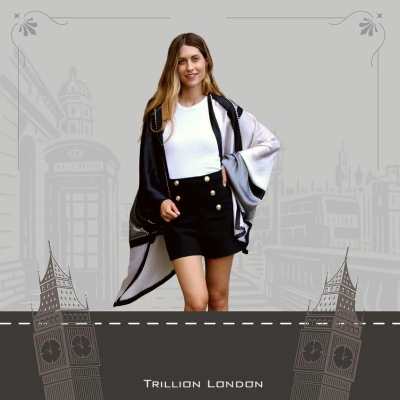Trillion London Spring Collection | Designer Silk Scarf For Women | Lightweight Neck Scarves | Shawl Wraps for Women