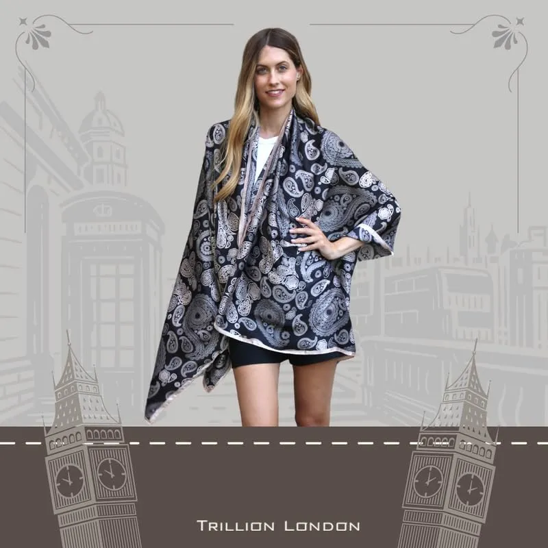 Trillion London Spring Collection | Designer Silk Scarf For Women | Lightweight Neck Scarves | Shawl Wraps for Women