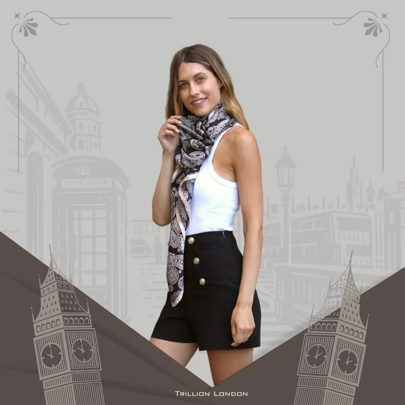 Trillion London Spring Collection | Designer Silk Scarf For Women | Lightweight Neck Scarves | Shawl Wraps for Women