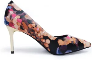 Unique Florence Handmade Dress Pump Shoes in Golden Metallic Stiletto Heels