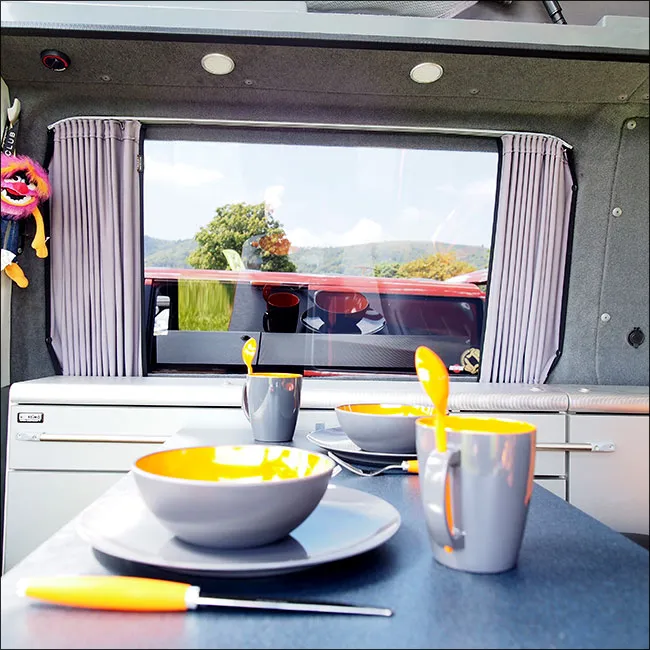 Vauxhall Vivaro Premium Window Curtains Black/Grey - CREATE YOUR OWN BUNDLE! Van-X