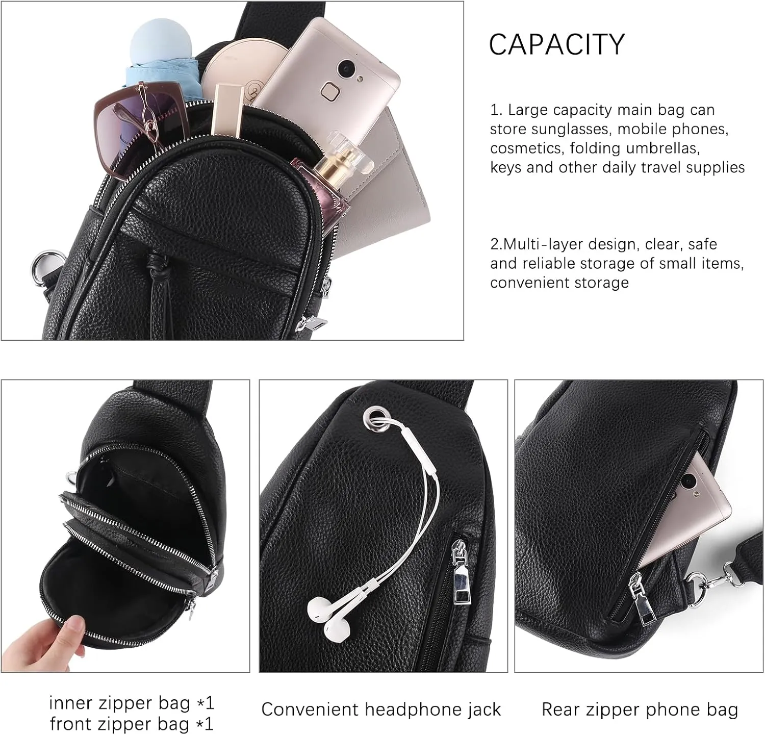 Vegan Leather Fanny Pack Crossbody Bags for Women Chest Bag for Work Shopping Shoulder Tote Blet Bags Backpack