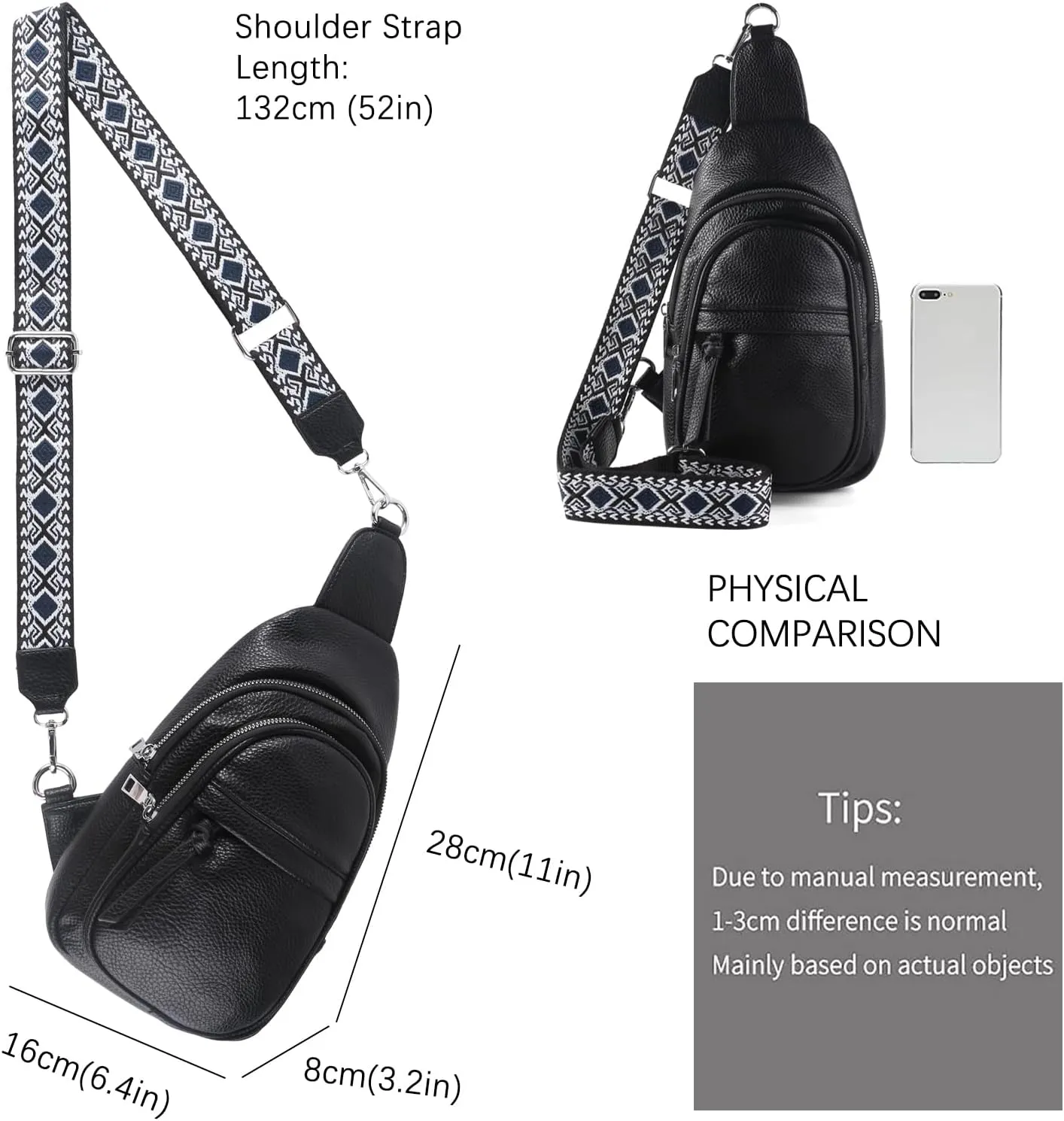 Vegan Leather Fanny Pack Crossbody Bags for Women Chest Bag for Work Shopping Shoulder Tote Blet Bags Backpack