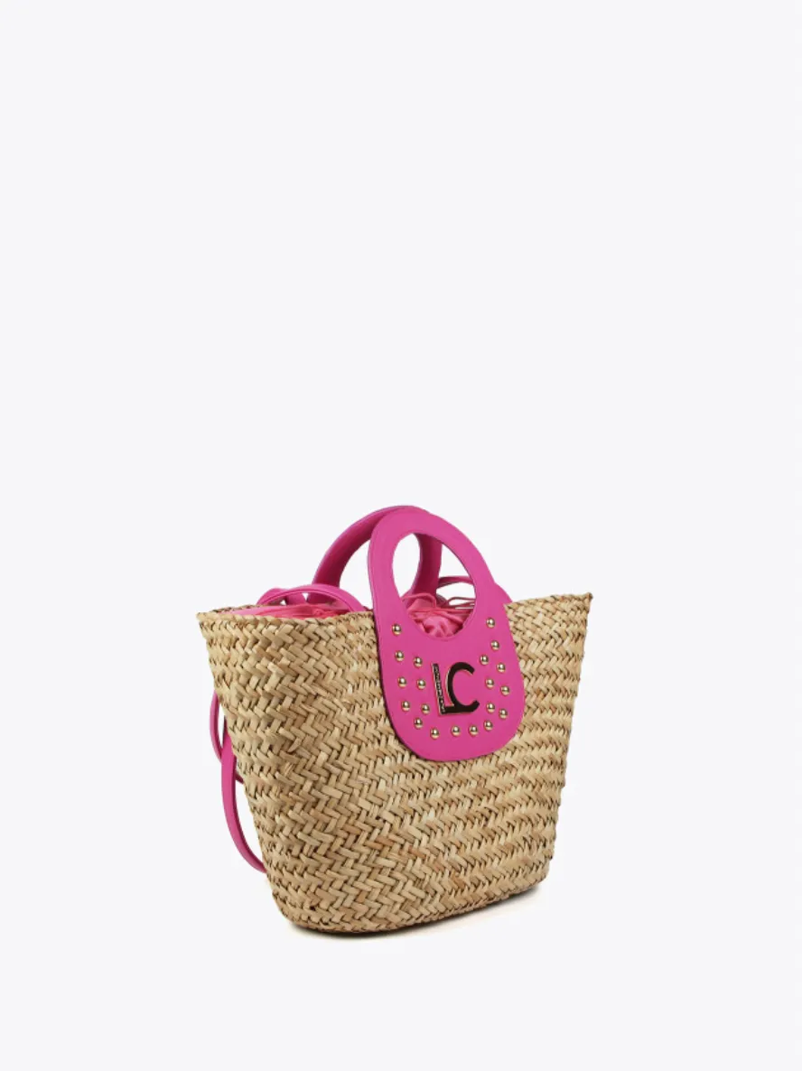 Wicker Bag - Pink