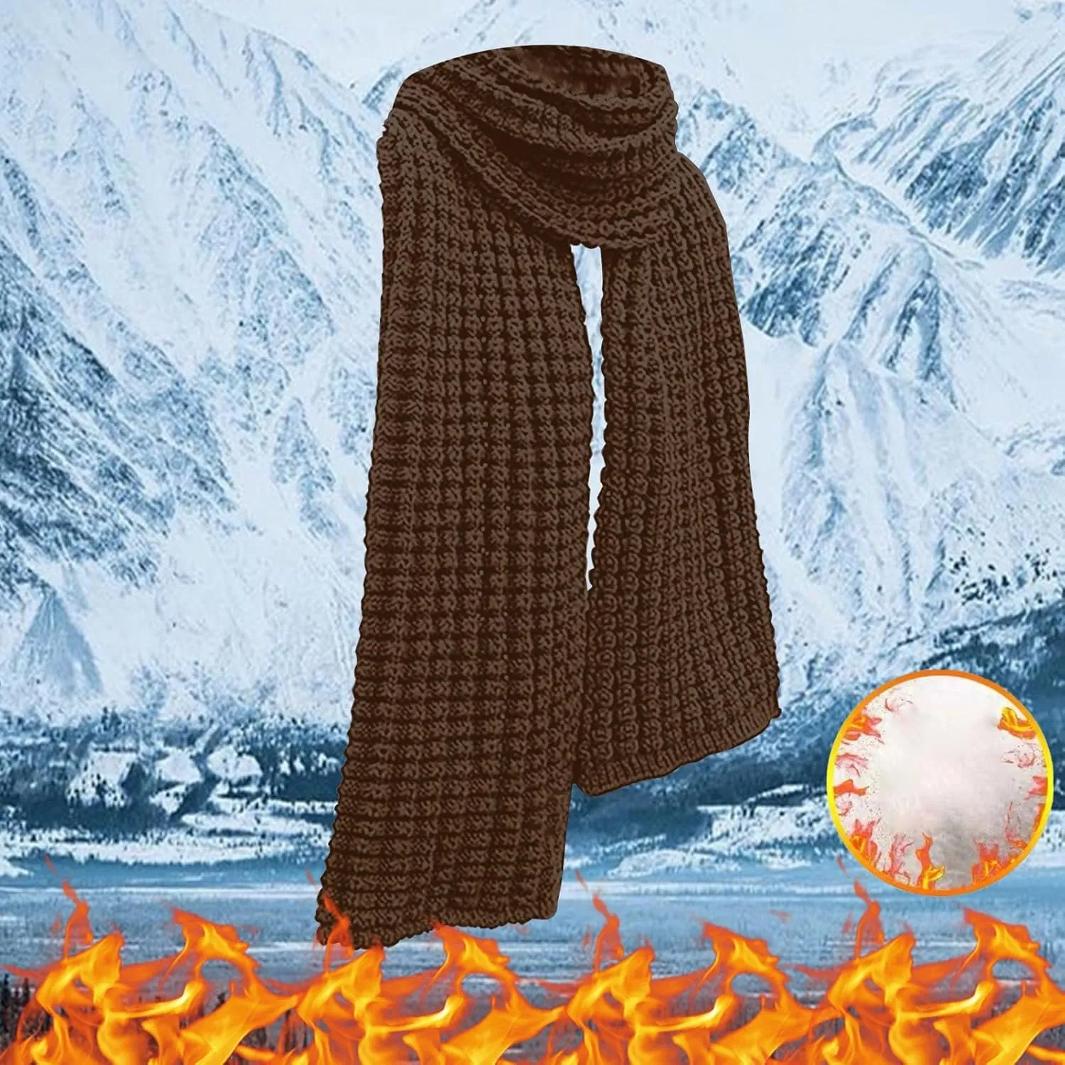 Winter Scarf for Women Big Chunky Scarf Solid Warm Soft Oversized Thick Blanket Scarves Shawl Wool Feel