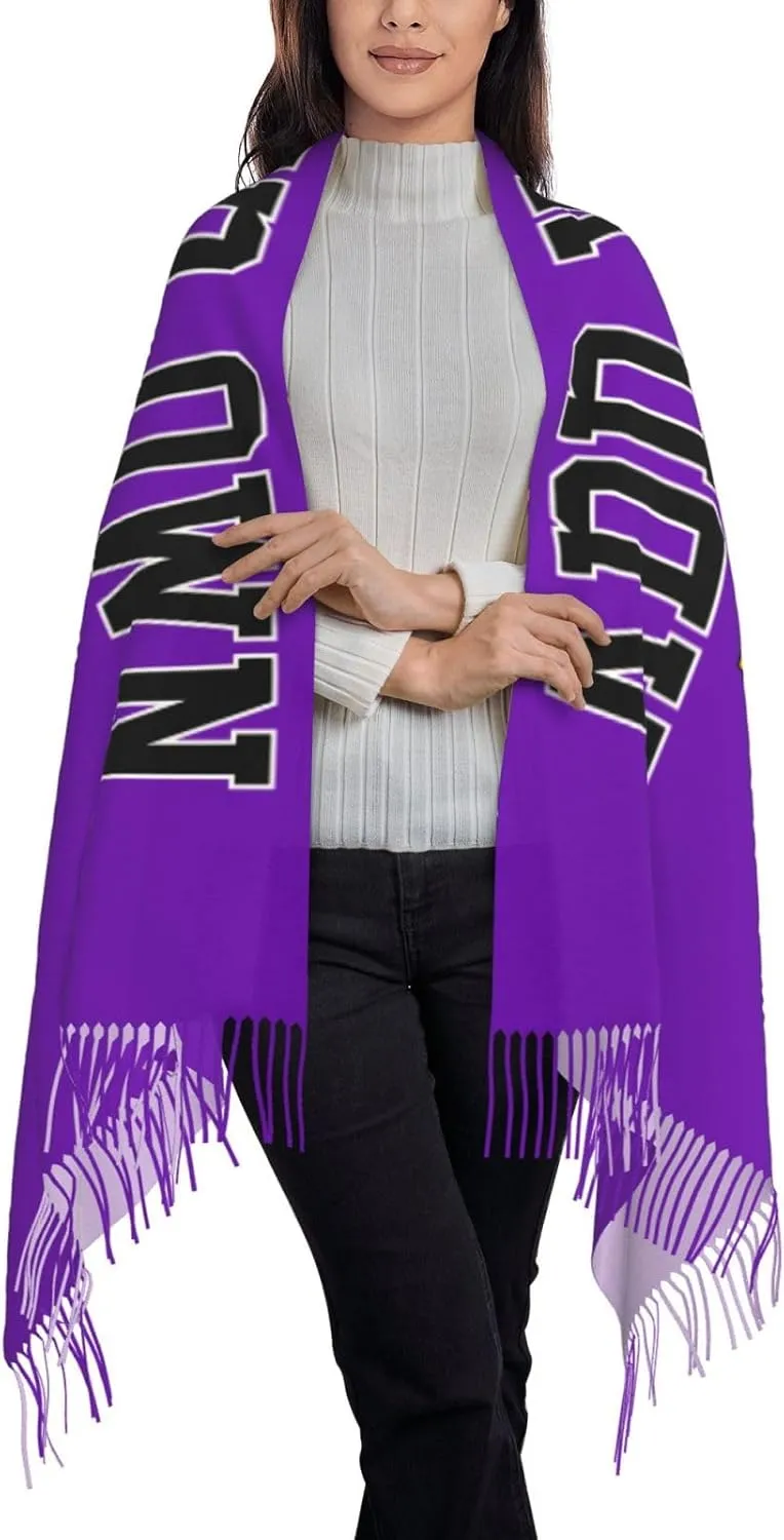 Winter Scarf for Women Men Custom Scarves Personalized Customize Logo Photo Text Name Pashmina Shawl Wrap