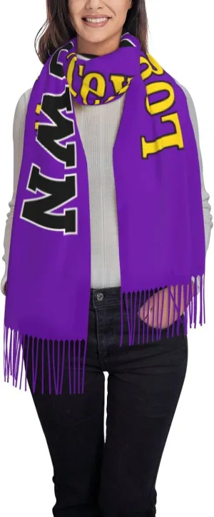 Winter Scarf for Women Men Custom Scarves Personalized Customize Logo Photo Text Name Pashmina Shawl Wrap