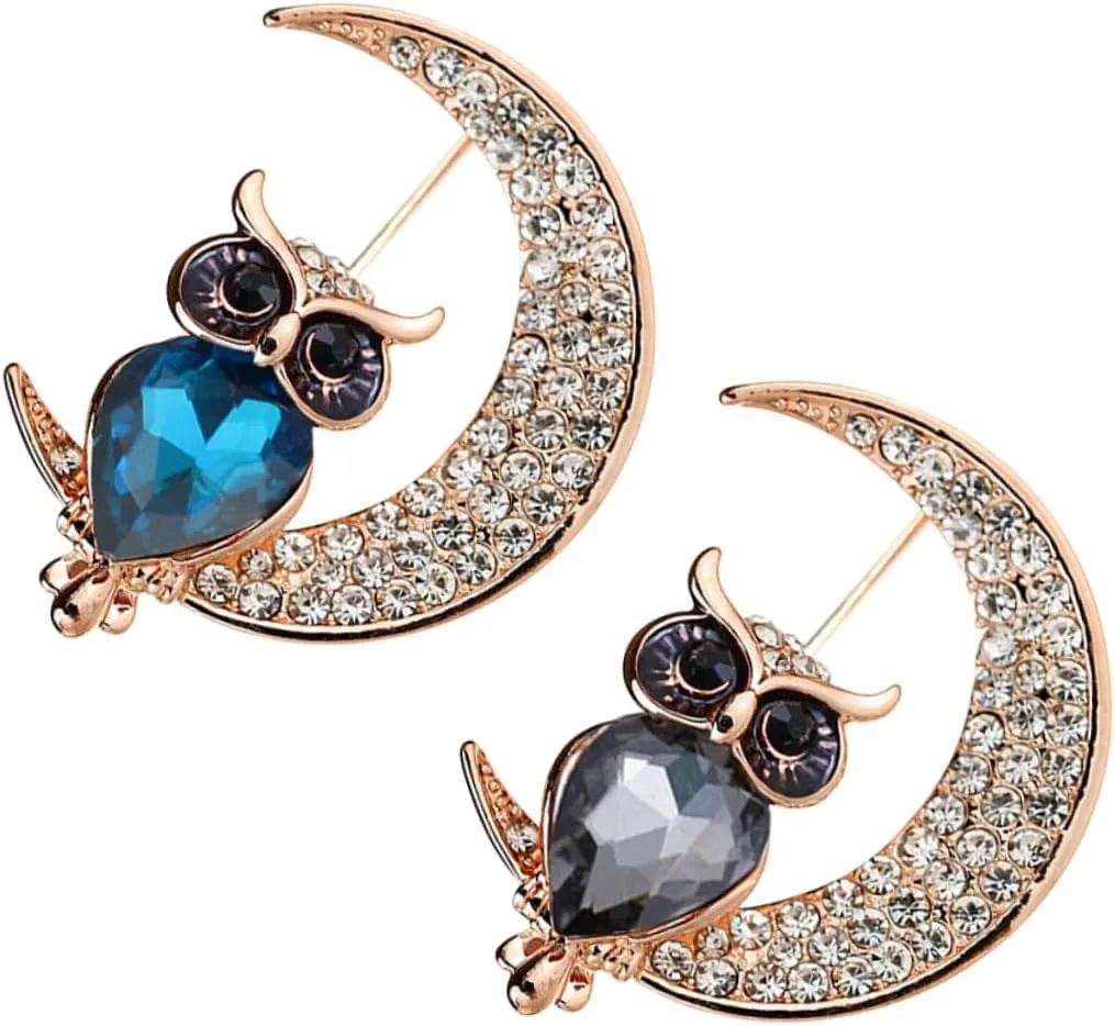 Women Brooch Brooches for Women Brooches and Animal Brooches Decoration Creative Owl Shaped Brooch