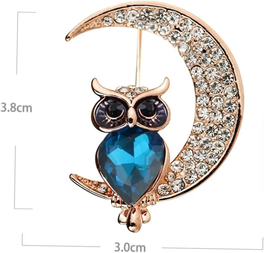 Women Brooch Brooches for Women Brooches and Animal Brooches Decoration Creative Owl Shaped Brooch
