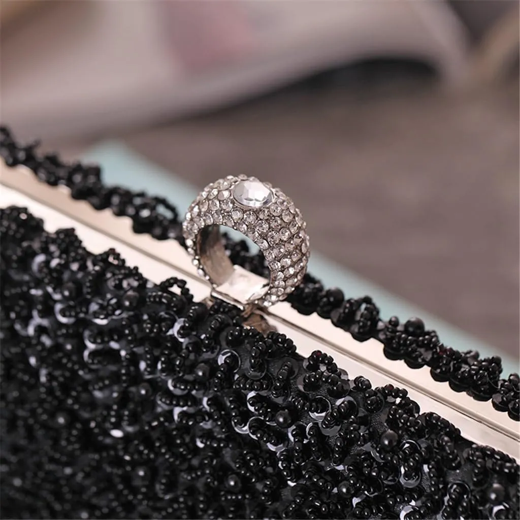 Women Ladies Evening Bag Dress Evening Party Bag Clutch Bag Delicate Beaded Bag