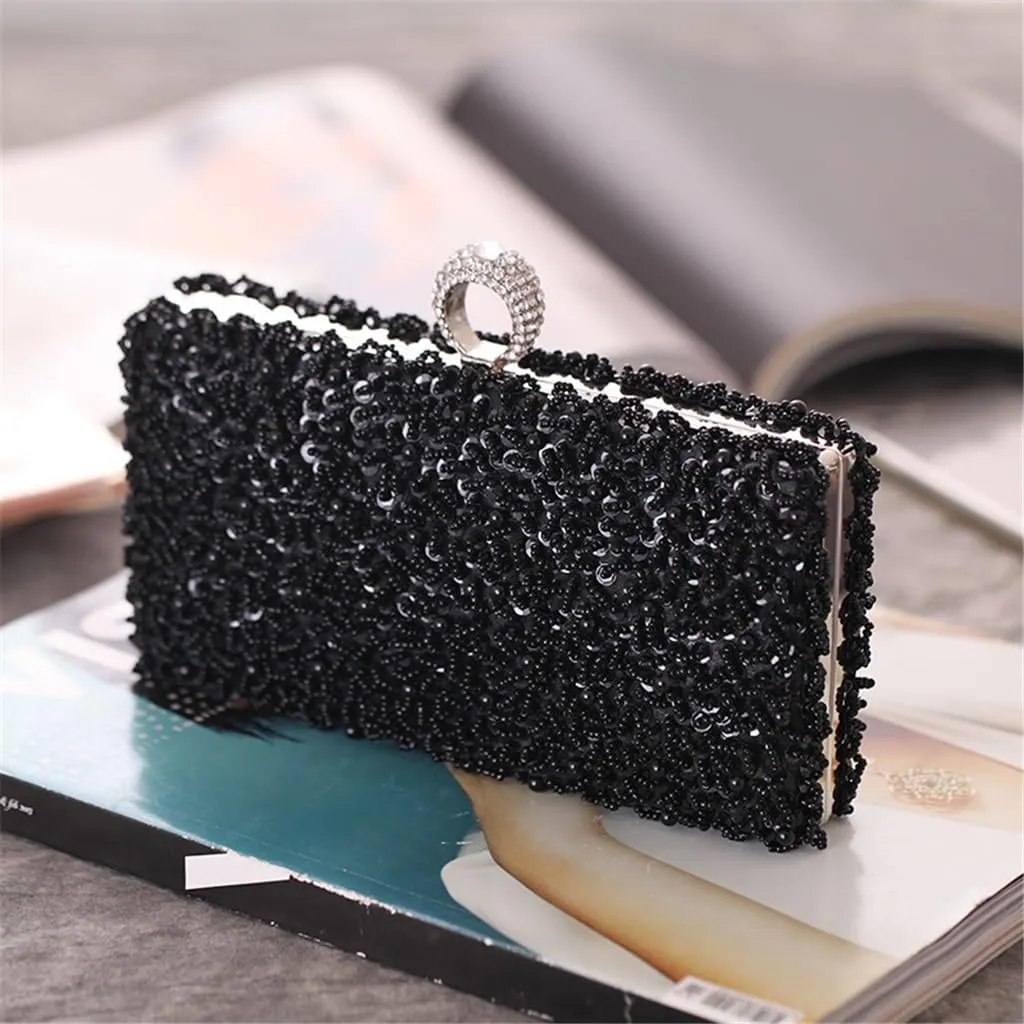 Women Ladies Evening Bag Dress Evening Party Bag Clutch Bag Delicate Beaded Bag