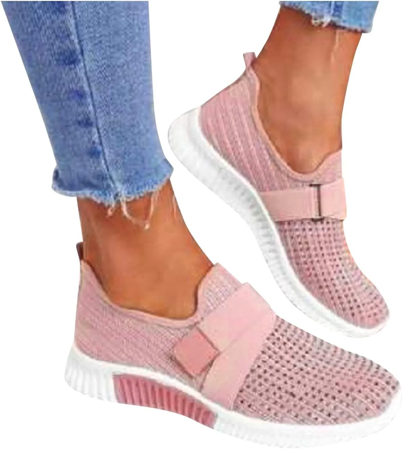 Womens Canvas Slip On Loafers Casual Walking Shoes Lightweight Comfortable Sneakers Non Slip Flat Flats