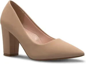Women's Classic Pointed-Toe Elegant Pumps Low Block Heel - Adorable, Comfortable