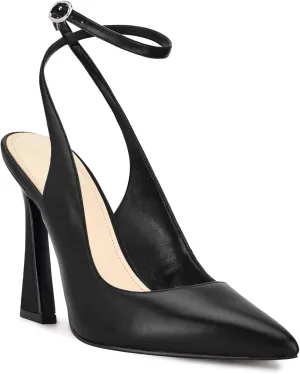 Womens Closed Toe Ankle Strap Heels Pointed Toe Pumps Shoes Slingback High Heel Wedding Dress Shoes