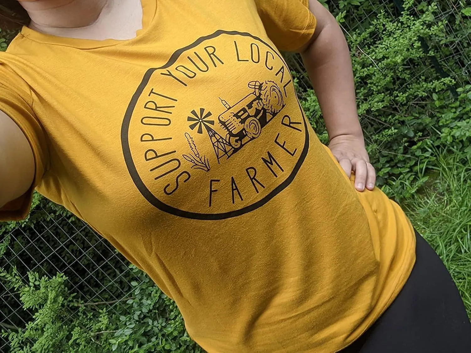 Womens Graphic Tees Support Farms Shirt Short Sleeve Summer Vacation Shirts Graphic Tees