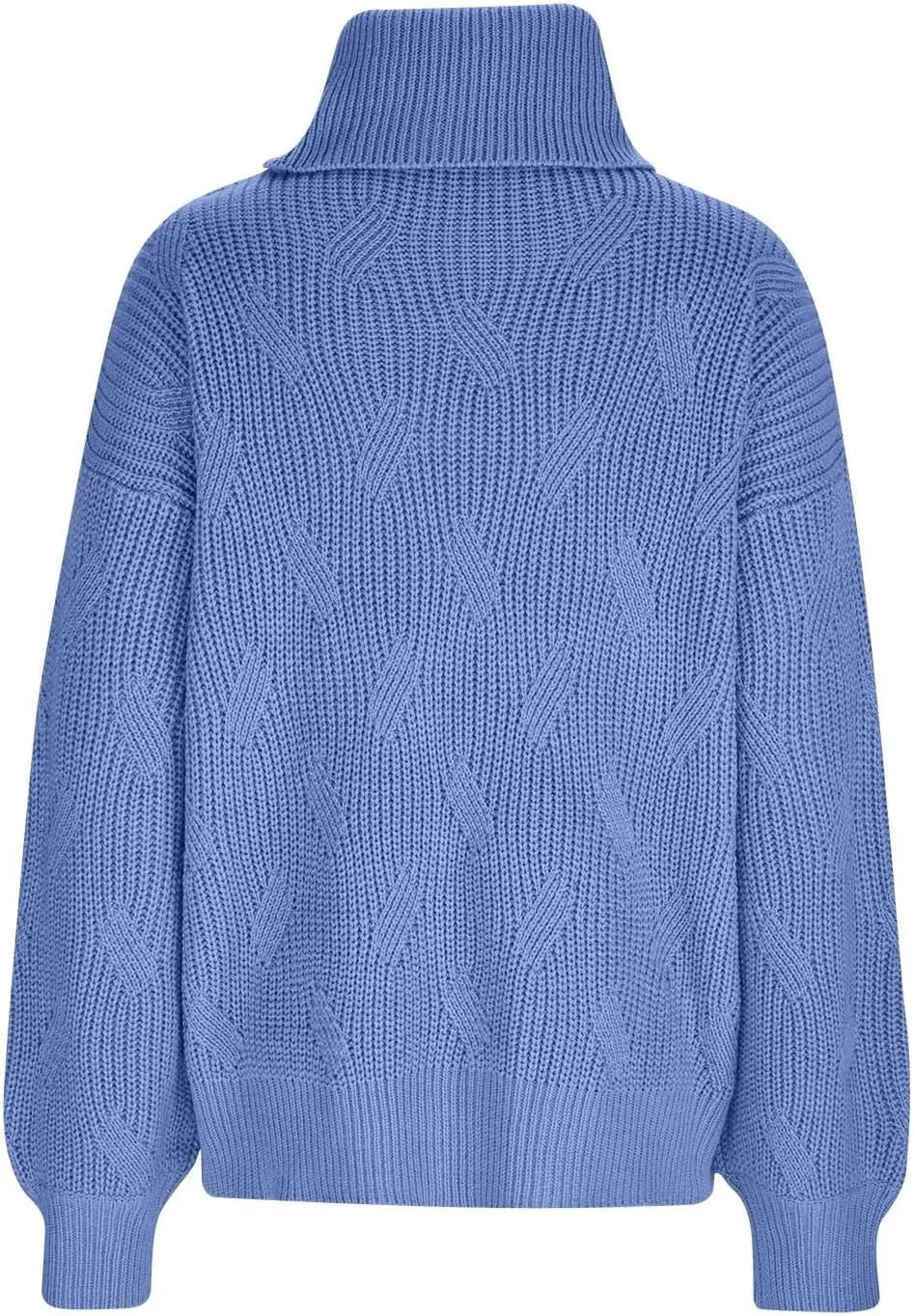 Womens Oversized Turtleneck Sweater Chunky Long Sleeve Ribbed Knit Pullover Jumper Top Fall Winter Warm Outwear