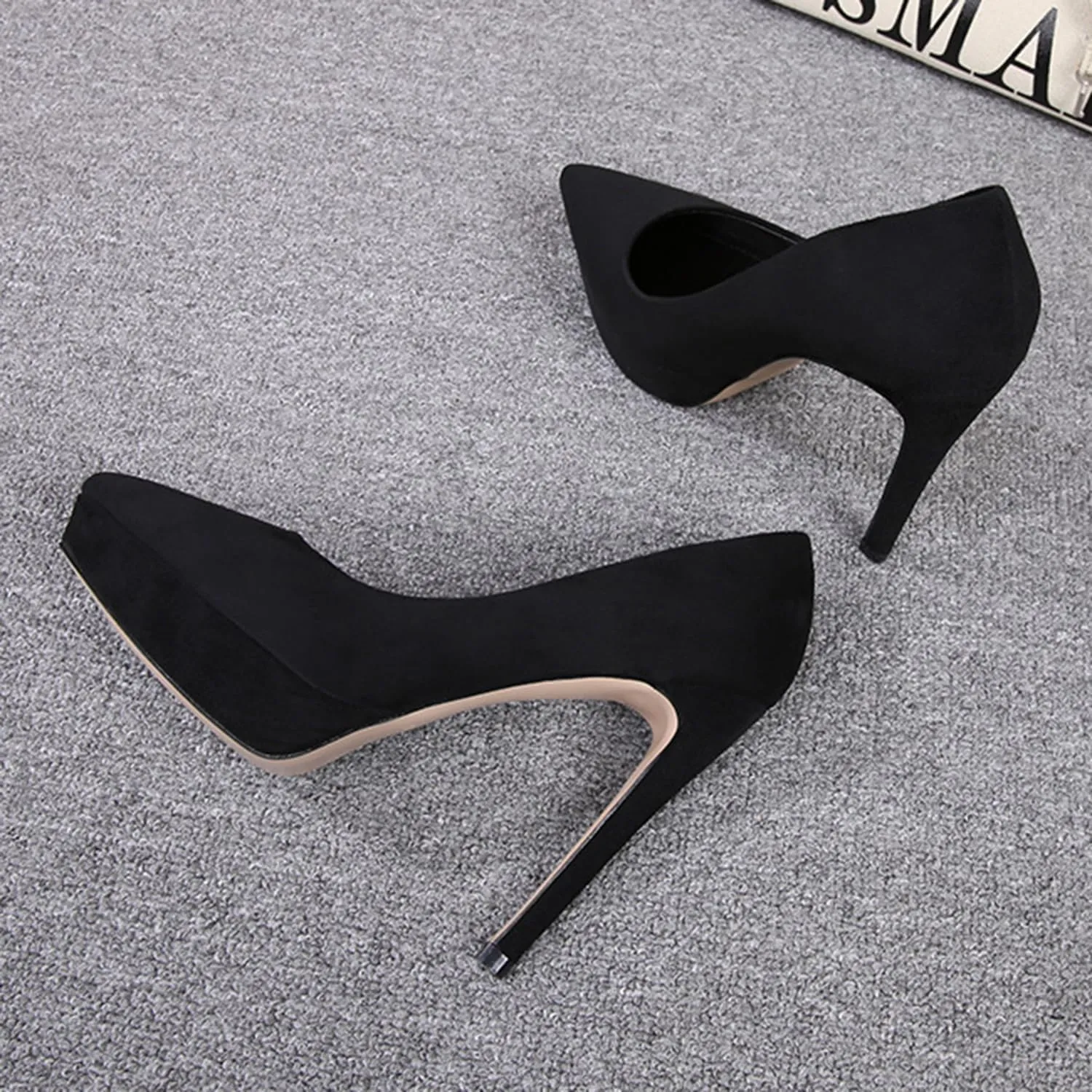 Women's Pumps Stiletto high Heels Closed Toe Platform Sexy Heels for Dress Shoes