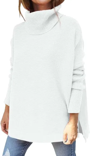 Womens Sleeve Loose Shoulder The Casual Off Pullover Long Knitted Sweater Women's Blouse Pullover Sweater Jacket
