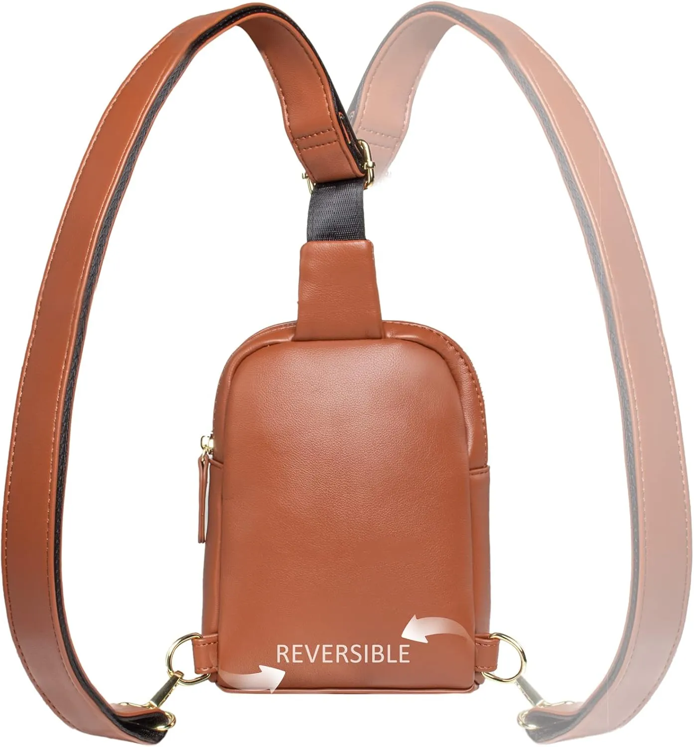 Womens Sling Bag Crossbody Fanny Pack Purse Leather Casual Fashion Travel Daypack Sport Chest Satchel for Women