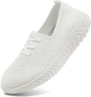 Women's Slip on Walking Athletic Tennis Shoes Running Sneakers Non Slip Hands Free Gym Sports Lightweight Breathable Casual Fashion Comfortable Mesh