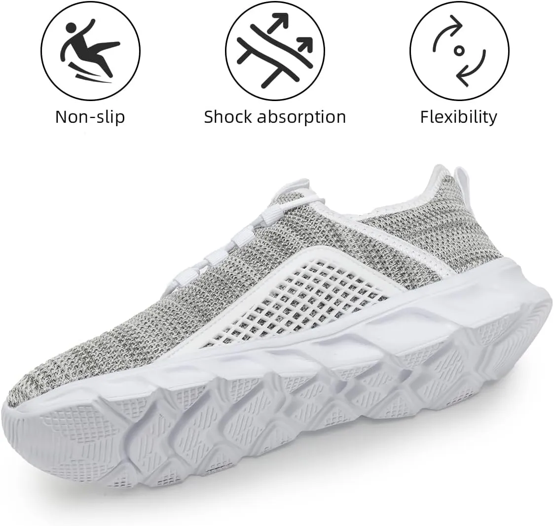 Women's Slip on Walking Athletic Tennis Shoes Running Sneakers Non Slip Hands Free Gym Sports Lightweight Breathable Casual Fashion Comfortable Mesh