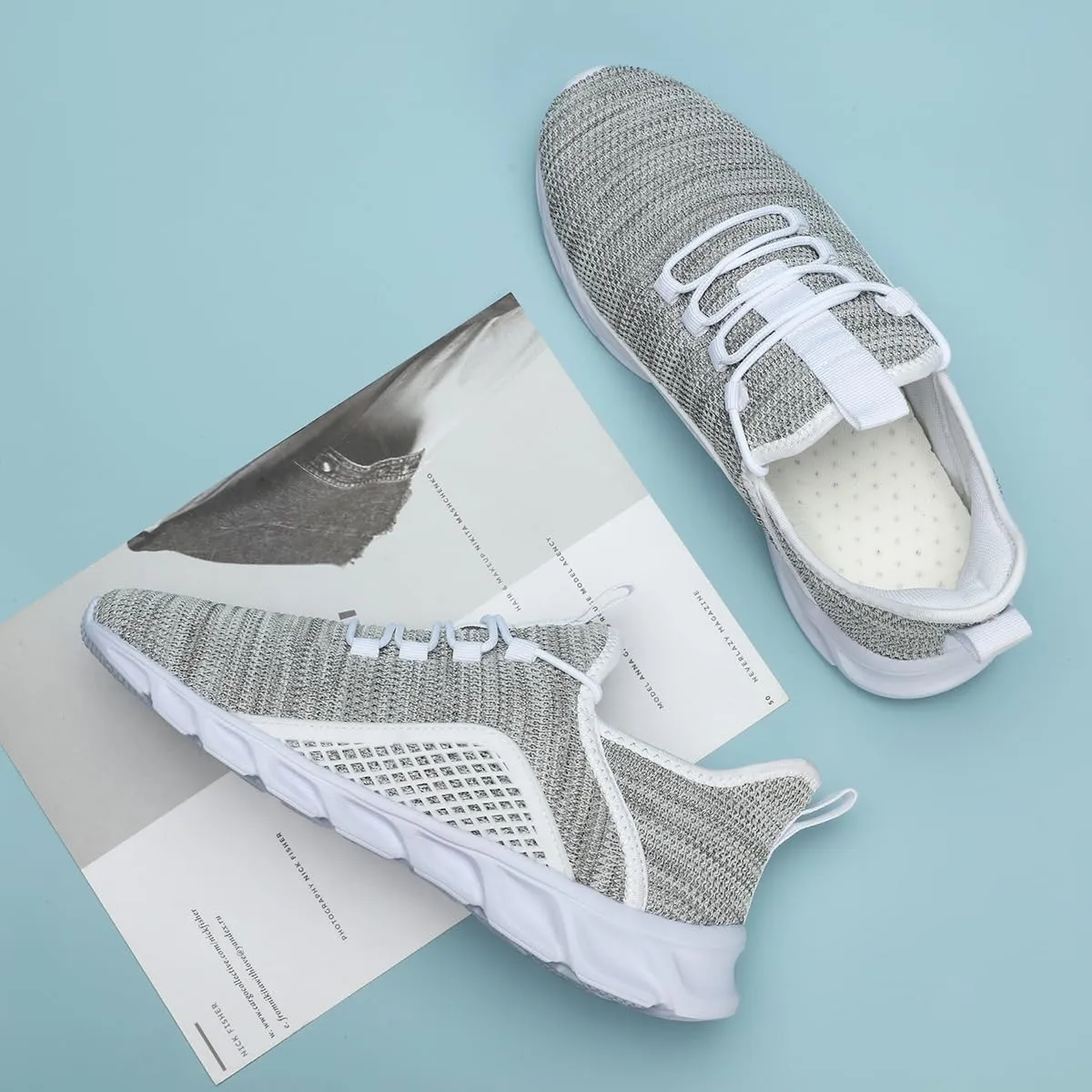 Women's Slip on Walking Athletic Tennis Shoes Running Sneakers Non Slip Hands Free Gym Sports Lightweight Breathable Casual Fashion Comfortable Mesh