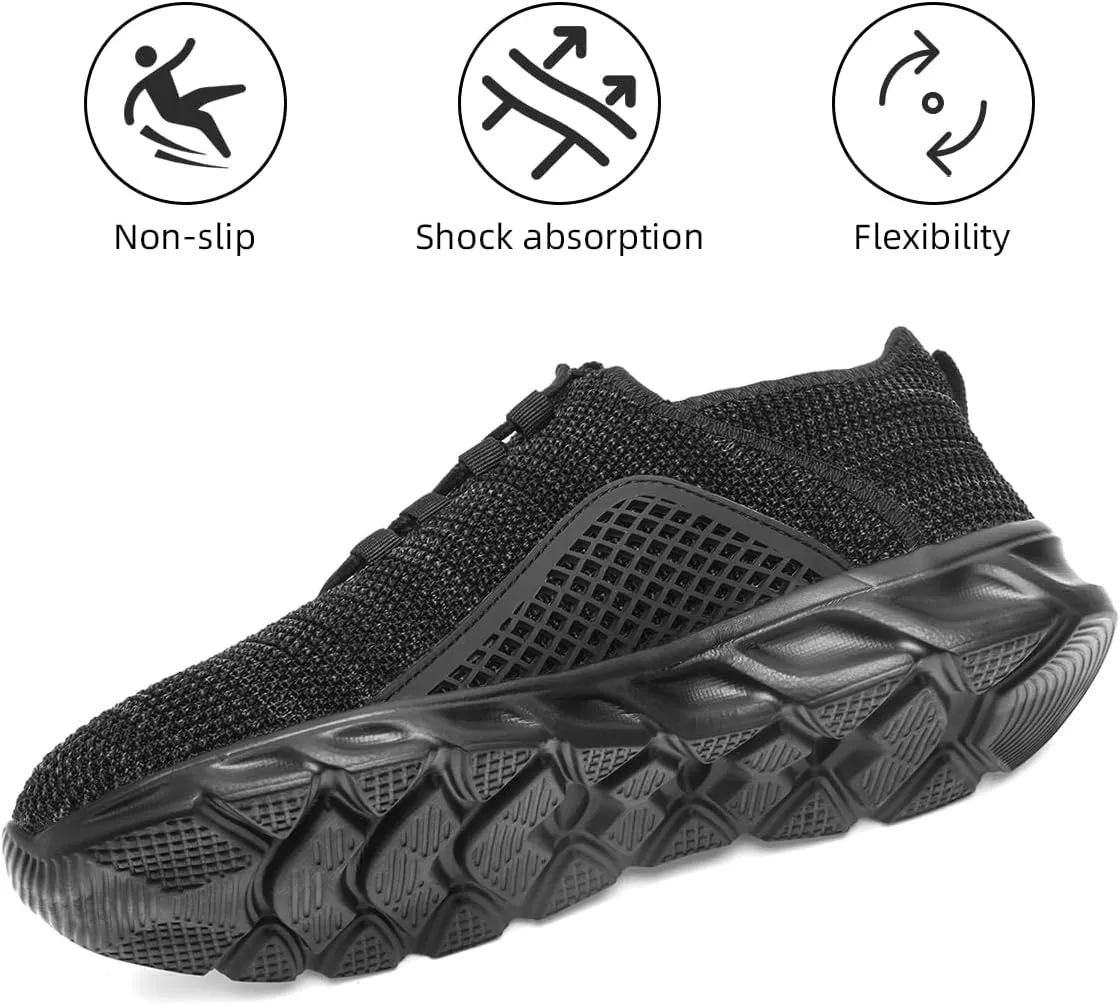 Women's Slip on Walking Athletic Tennis Shoes Running Sneakers Non Slip Hands Free Gym Sports Lightweight Breathable Casual Fashion Comfortable Mesh