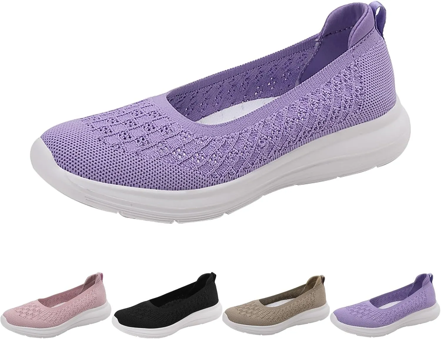 Women's Soft Orthopedic Shoes Breathable Woven Go Walking Slip On Foam Shoes Arch Support Casual Slip on Shoes for Boys
