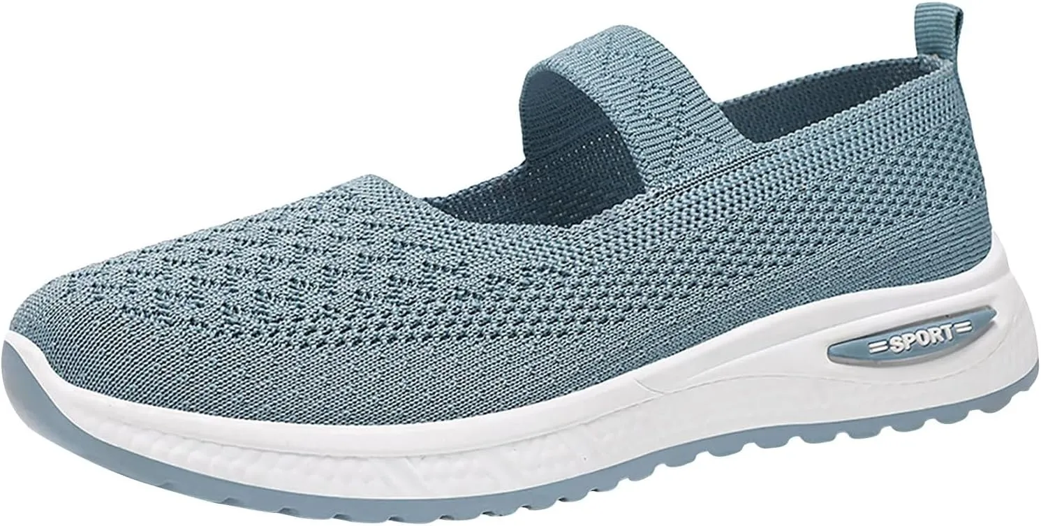 Women's Soft Orthopedic Shoes Breathable Woven Go Walking Slip On Foam Shoes Arch Support Hands Slip Man Shoes Slip on