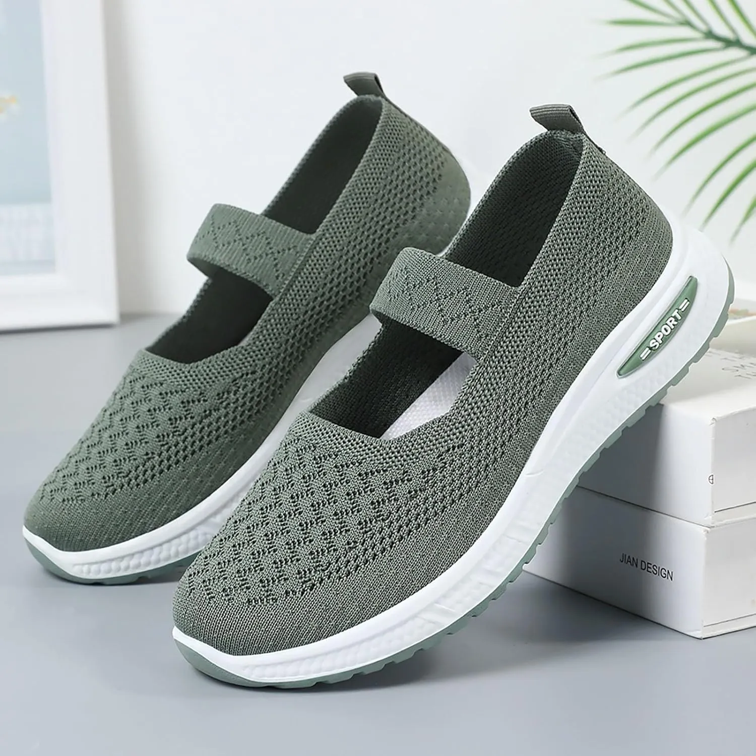 Women's Soft Orthopedic Shoes Breathable Woven Go Walking Slip On Foam Shoes Arch Support Hands Slip Man Shoes Slip on