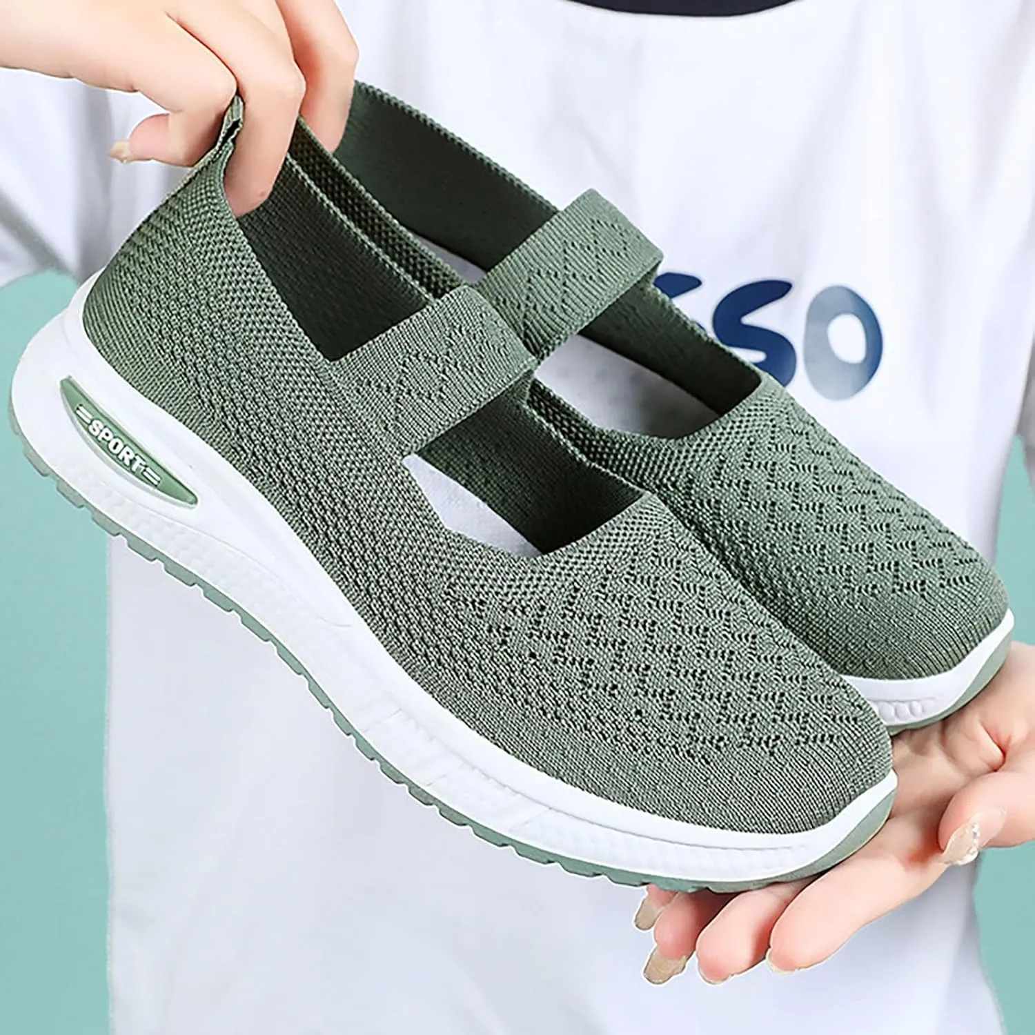 Women's Soft Orthopedic Shoes Breathable Woven Go Walking Slip On Foam Shoes Arch Support Hands Slip Man Shoes Slip on