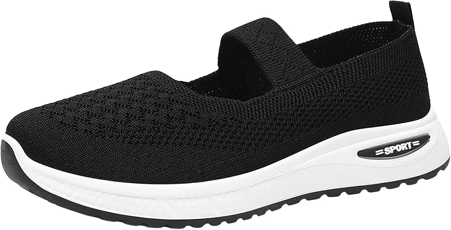 Women's Soft Orthopedic Shoes Breathable Woven Go Walking Slip On Foam Shoes Arch Support Hands Slip Man Shoes Slip on