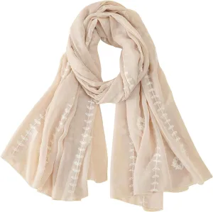 Women's Summer Scarfs Lightweight Large Long Shawl Linen Beach Wrap Plain Scarf Sunscreen Shawl Wrap Scarves