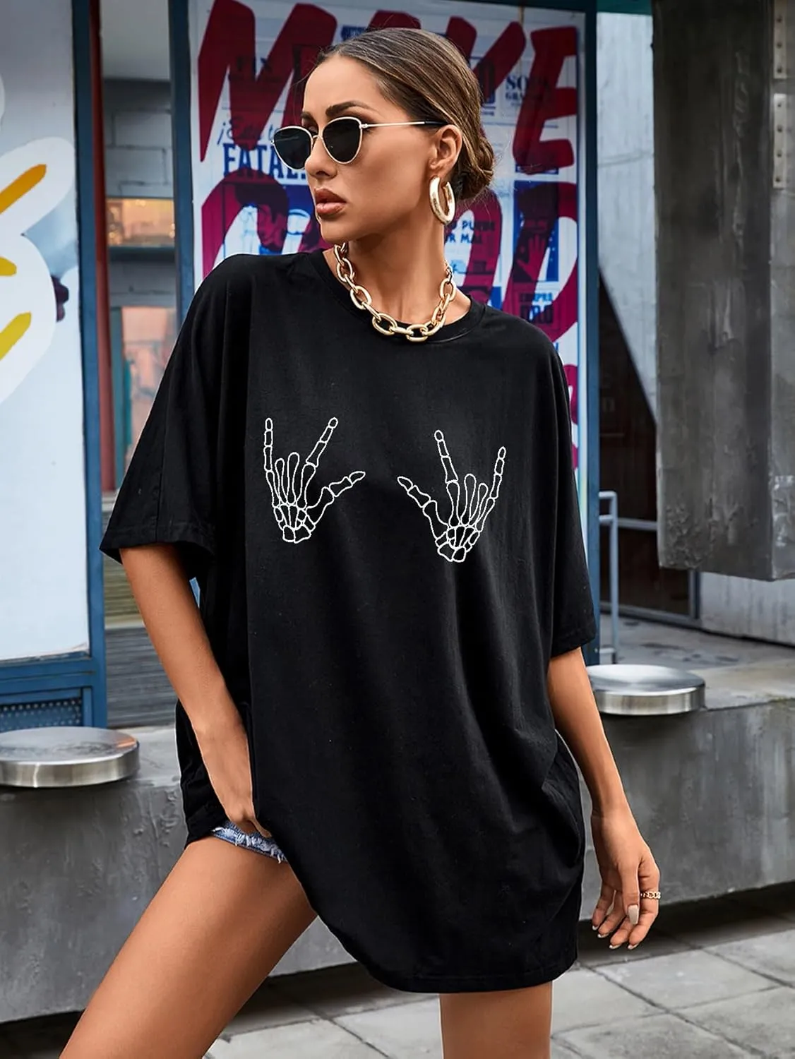 Womens V Neck Smile Face Graphic Tees Y2K Cute Happy Printed T Shirt Casual Family Match Tops
